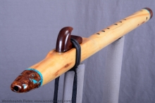 Curly Birch Native American Flute, Minor, Mid F#-4, #K22F